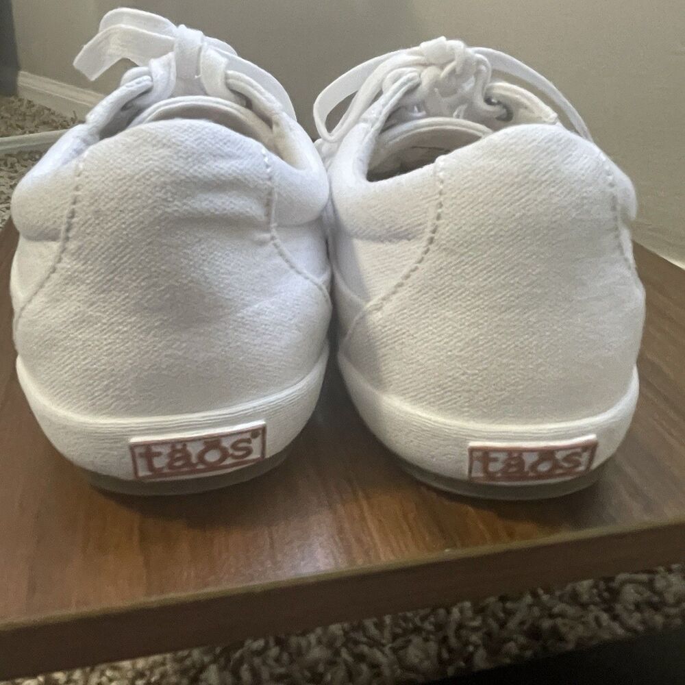 Taos Womens White Moc Star 2 Canvas Casual Sneakers Size 8 Classic Capsule - Picture 10 of 16